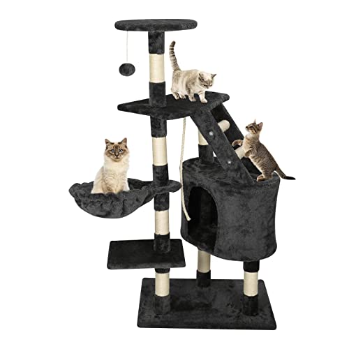 Árbol rascador para Gatos, con Escalera, túnel, apartamento de Propiedad y Hamaca
