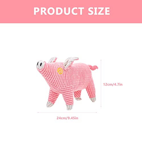 Balacoo Juguetes Chirriantes para Perros Juguetes de Cerdo Pellizados Pequeño Perrito Juguetes Juguetes de Peluche para Perros de Peluche con Juguete de Sonido Interactivo para Perrito de