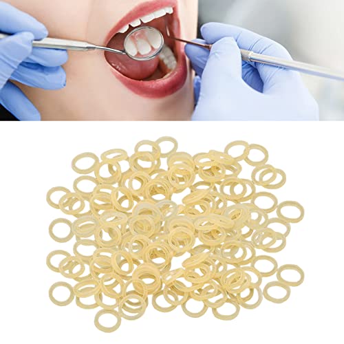 Bandas de goma de ortodoncia de 1/4 pulgada, enderezadora de dientes elástica de 5.0 oz para arreglar los dientes para el cuidado de mascotas