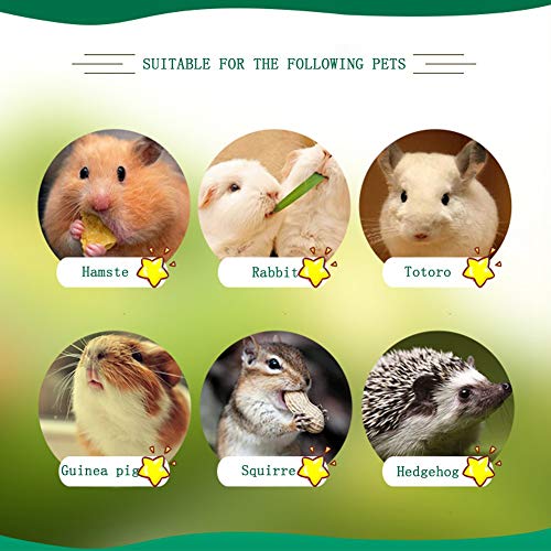 Bebliss 5 Unids/lote Pequeñas Mascotas Bambúes Dulces Naturales de alta fibra Masticar Juguetes Molares Bocadillos Saludables Para Conejos Conejillos de Indias Ardilla Chinchilla, Color Caqui