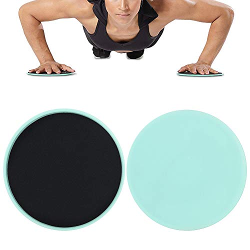 Bnineteenteam 2 UNIDS Ejercicio Deslizante Deslizante Disco Fitness Multi-Función Core Slider Deporte Entrenamiento de Cuerpo Completo para Pisos de Alfombra o Madera Dura (Verde)