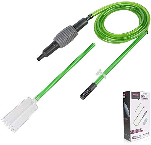 boxtech Aquarium Water Change, Kit de limpieza de grava para acuarios con sifón para cambiar el agua y limpiar la arena