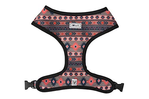 Bulltastic The Chief Arnés Reversible para Perro – Reversible, cómodo, Ajustable, fácil de Limpiar – se Adapta a Bulldogs, Tazas y Otras Razas de Perro, marrón, Large