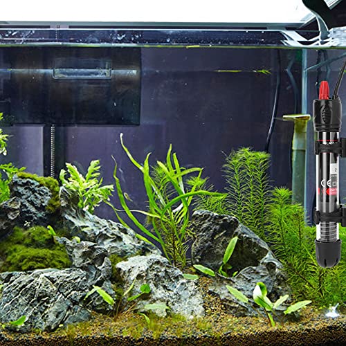 Calentador de acuario, cristal grueso regulador de temperatura ajustable calentador de acuario calentador tropical para acuario mantiene la temperatura estable para las tortugas Betta (300W)