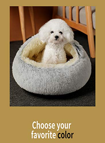Cama para mascotas,tamaño pequeño,mediano y cálido,para perro,gato,cuna para dormir para mascotas, antideslizante,cojín de sofá para cachorros,cueva gruesa para mascotas para otoño invierno
