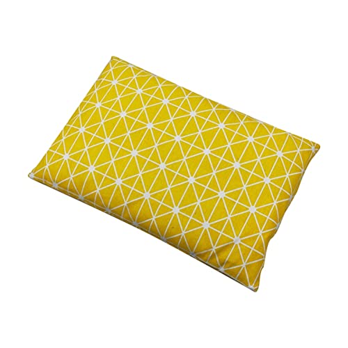 CareMont Almohadilla de Cama para Mascotas Almohadilla ExtraíBle y Lavable Almohadilla para Perros Almohadilla Gruesa y CáLida para Gatos (Color: Amarillo, Talla: M)