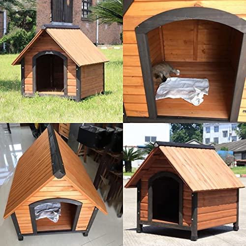 Caseta para perros, caseta para perros Casa de perro Refugio de mascotas con porche de madera interior al aire libre al aire libre de la cabina de la cabina de la cabina de las cajas de perros de la p