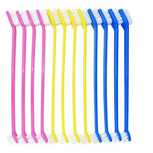 Cepillo de dientes suave para mascotas con material de grado alimenticio, cepillo de dientes dental para perros pequeños a grandes