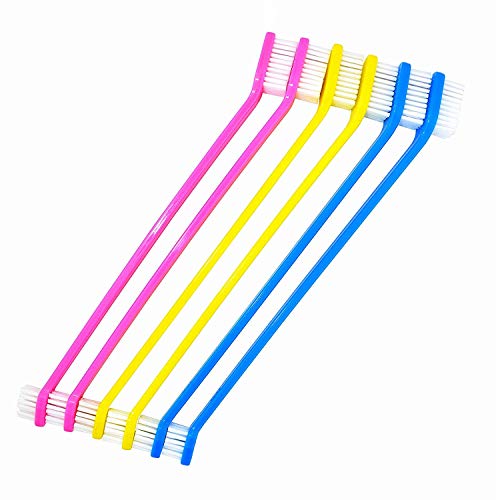 Cepillo de dientes suave para mascotas con material de grado alimenticio, cepillo de dientes dental para perros pequeños a grandes