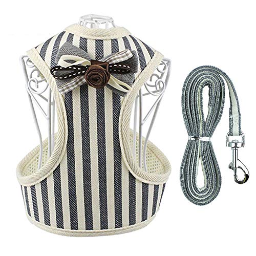 Chaleco De Caballero A Rayas Productos para Perros Cosas Más Vendidas Perro De Pomerania-Rayas Grises_m para Accesorios De Animales Tirantes para Correa Perro Coche Arnés Perro Mediano