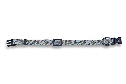 Collar de perro ajustable acolchado con suave neopreno patrón de colores | para perros pequeños y medianos | Collares para perros, gatos, cachorros | (XS - Origami)