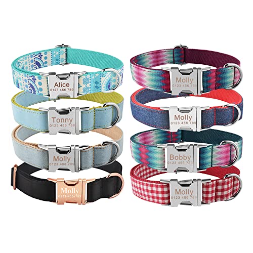 Collar De Perro Moda Niño Niña Perros Unisex Collar De Perro Productos Collar Para Mascotas Pequeño Grande Personalizado Perro Collar Personalizado Gratis Grabado Nombre Etiqueta De Identificación