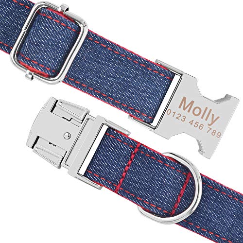 Collar De Perro Moda Niño Niña Perros Unisex Collar De Perro Productos Collar Para Mascotas Pequeño Grande Personalizado Perro Collar Personalizado Gratis Grabado Nombre Etiqueta De Identificación