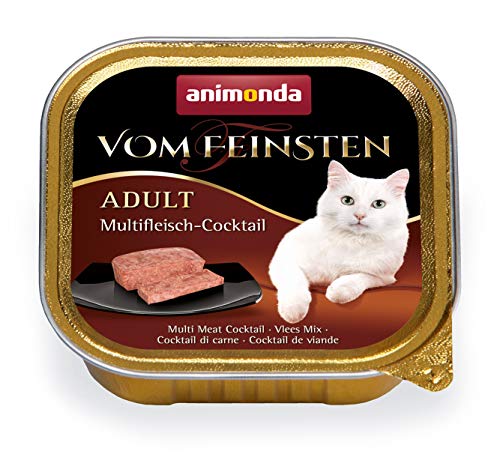 Comida para gatos animonda Vom Feinsten Adult, comida húmeda para gatos adultos, pack mixto de creaciones con aves, 32 x 100 g