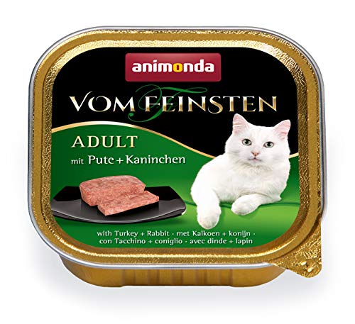 Comida para gatos animonda Vom Feinsten Adult, comida húmeda para gatos adultos, pack mixto de creaciones con aves, 32 x 100 g