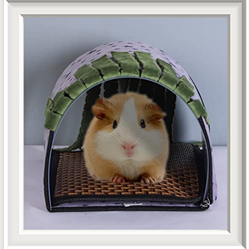 Conejillo de Indias Chinchilla Rata Hurón Ardilla Nido Hámster Cerdo Holandés Conejo Franja Túnel Escondite Tienda Cuatro Estaciones Universal Pequeño Animal Oculto Hurones Animales Pequeños Ocultos