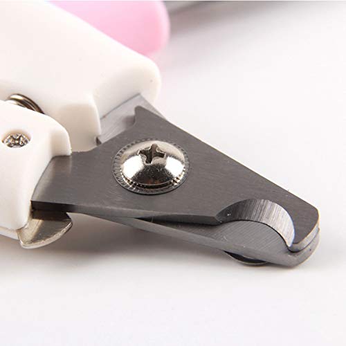 Cortauñas de uñas para Mascotas Clippers Cortador de Acero Inoxidable del Dedo del pie Cuidado de peluquería Canina Gatos Tijeras Mascota Azul de la Herramienta S
