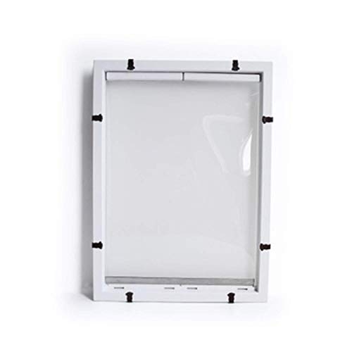 DGHJK Big Dog Door Extra Large Pet Hole Door Perro Grande Dentro y Fuera de la Puerta Hole White 59 * 43 * 5cm