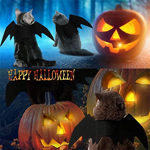 Disfraz de Halloween para Mascotas, Disfraz de alas de murciélago, Disfraces de Gato y murciélago, Disfraz de Perro de Halloween, Disfraces de Halloween para Perros y Gatos