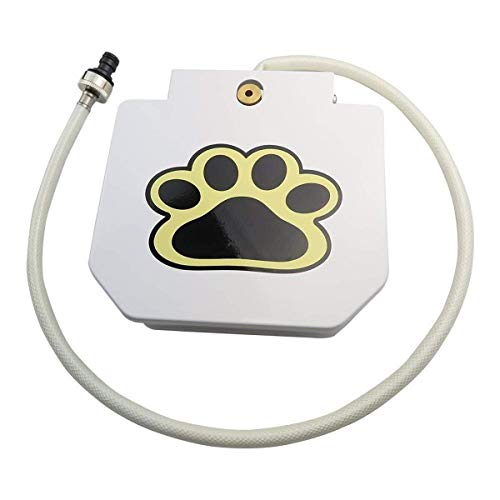 DKEE Comedero para Mascotas Alimentadores automáticos Alimentador automático de Agua for Perros Al Aire Libre Mascota activada Agua Potable Fuente Manguera Paso Spray Pedal Pedal Botella de Agua