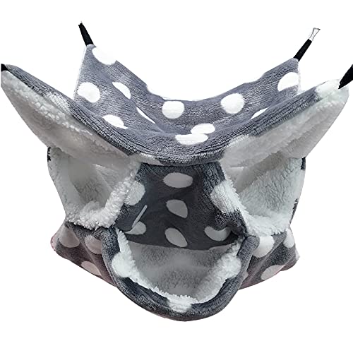 DZAY Hamster Hamster Hamster 3 Capas Hamster Hamster Hamster Hamster Hamster Hamster Hamster Colgante Cama Hamster Hamster Cama para Chinchilla, Hurones, Juegos y Dormir (Gris)