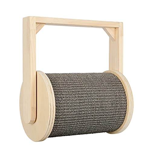 Dzwyc Corredor silencioso Corredor de Gato Árbol de Gato Sólido Torre de Gato Torre de Gato Escalada Salto Juguetón Plataforma Cat Nest (Color : Wood Color)