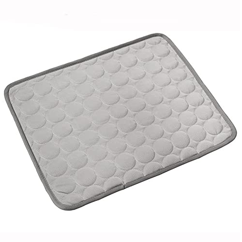 Esterilla de refrigeración para perros y gatos, esterilla de refrigeración para perros y mascotas, antideslizante, lavable, transpirable, para verano, clima cálido, 60 x 50 cm