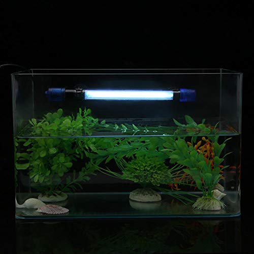 EVTSCAN 220-240V Esterilizador UV Impermeable Lámpara de luz para Matar bacterias para pecera de Acuario(UV-9-9W)