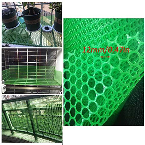 Extraíble Balcón Y Escalera De Red De Seguridad, Seguridad Acoplamiento De La Red del Bebé, Niño De Los Niños Juguete For Mascotas Seguridad Escaleras Protector - Verde (Color : Green, Size : 2x5m)