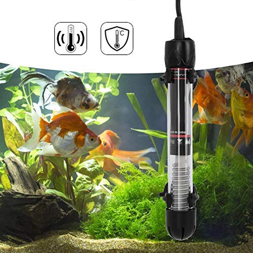 FastUU Calentador Sumergible para acuarios, Calentador de Agua de Tanque de Peces de 220-240 V, para Agua Dulce para Agua Salada(100W)
