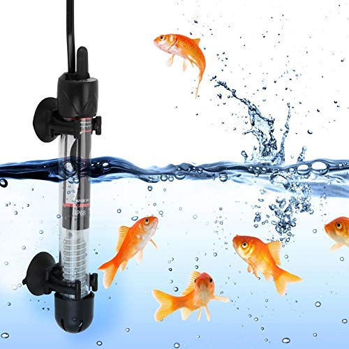 FastUU Calentador Sumergible para acuarios, Calentador de Agua de Tanque de Peces de 220-240 V, para Agua Dulce para Agua Salada(100W)