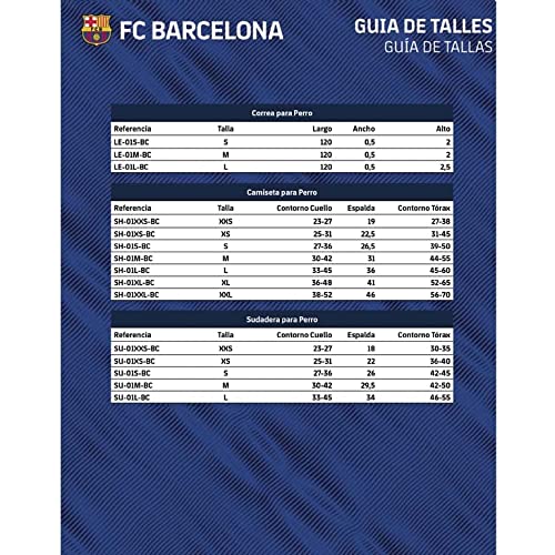 FC Barcelona SU-01M-BC Sudadera para Perro, Talla M (CyP Brands)