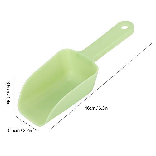 Fdit Cuchara medidora básica para Gatos y Perros, 10 Piezas, Pala de plástico, comedero para Mascotas, Comida para Mascotas, Cocina, despensa y lavadero(Verde)