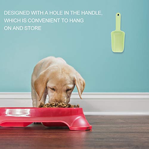 Fdit Cuchara medidora básica para Gatos y Perros, 10 Piezas, Pala de plástico, comedero para Mascotas, Comida para Mascotas, Cocina, despensa y lavadero(Verde)