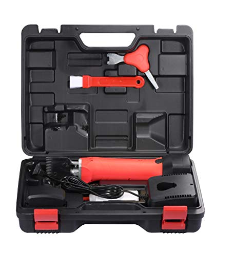 Folk Esquiladora peladora B9-LA - 200W- Batería li-on 6500 mAh. Caballos, mulos, Perros Grandes, Vacas (B + 1 Set de Cuchillas Extra)