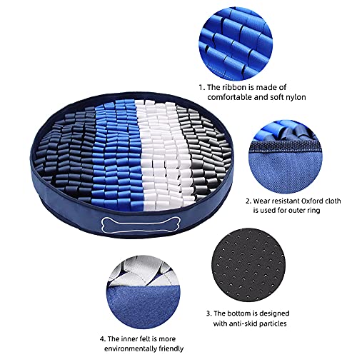 GUOJIN Alfombra Olfativa Perros con 3 Ventosas, Snuffle Mat para Perros, Alimentación de Mascotas Juguetes Interactivos, Alfombrilla de Entrenamiento Interactivo para Perros Pequeños y Medianos