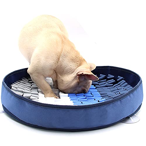 GUOJIN Alfombra Olfativa Perros con 3 Ventosas, Snuffle Mat para Perros, Alimentación de Mascotas Juguetes Interactivos, Alfombrilla de Entrenamiento Interactivo para Perros Pequeños y Medianos