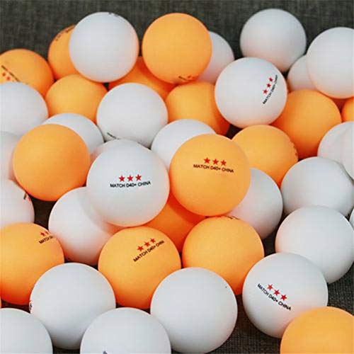 HEITIGN 6Pcs Pelota de Ping Pong Pelota de Tenis de Mesa de Plástico Pelota de Entrenamiento 40 Mm