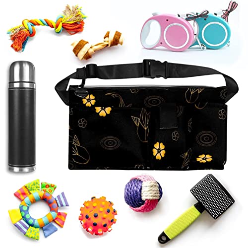 Herramientas de jardinería Cinturón Bolsas Ajustable Cintura Bolsa Colgante Bolsa Portátil Perros Bolsa Caminando Origami Koi Fish