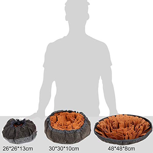 Hmpet Juguetes De Rompecabezas para Perros, Alfombrilla para Snuffle De Mascotas para Perros Almohadilla para Olfatear Y Forrajear Juguete Interactivo De Alimentación para Gatos Perros,Rojo