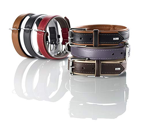 HUNTER Canadian - Collar para Perro, con Piel de Alce, Suave