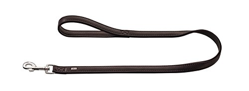 Hunter Wallgau - Correa para Perro (Piel, 1,5 x 110 cm), Color marrón Oscuro