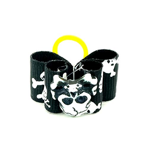 ibasenice Lazos para El Pelo de Perro de Halloween - Lindos Accesorios para El Cuidado Del Cabello con Bandas de Goma - Mezcla de Colores Productos para El Cuidado de Mascotas Pinzas para