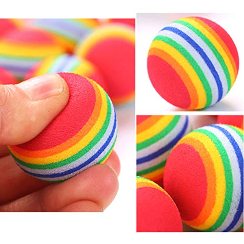 Jikekiroto 10 Gato Juguetes Animales Bolas Juguetes Interactivos Prácticos Multicolor Pelotas de Juguete Pelotas Entrenamiento Cachorros Suministros Mascotas Bolas Pelotas de Juego de Juguete EVA