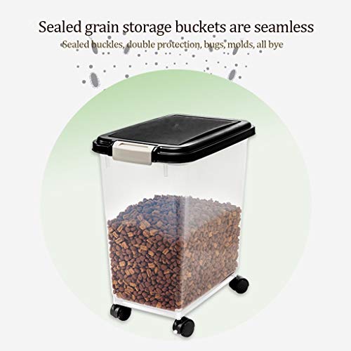 Jlxl 2 Grande Mascotas Contenedor Alimentos, Hermético Cocina Harina Café Cereal Dispensador Caja Comida Seca (Color : B)