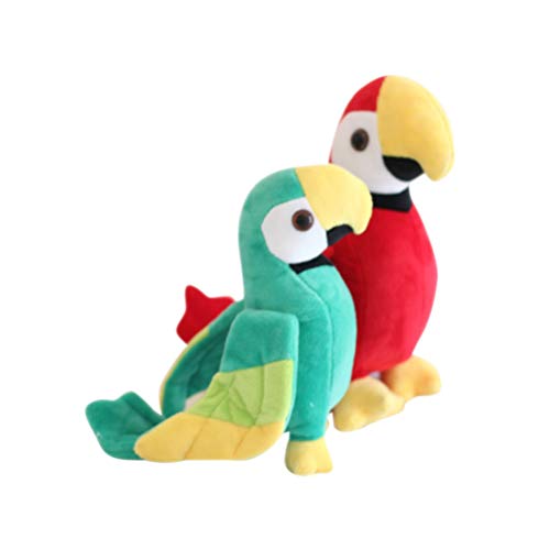 jojofuny Loro Peluche Juguete Guacamayo Loro Peluche Juguete Simulación Pájaro Juguete Pájaro Peluche Muñeca Pájaro Relleno Estatuilla Interactivo Juguete Educativo S Verde