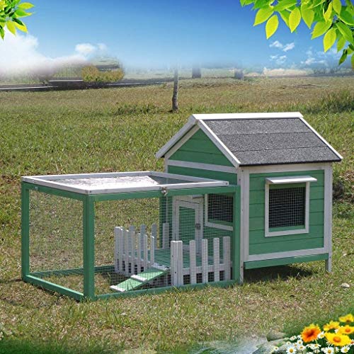 JTKDL Caseta de Perro de Madera, Tiempo Impermeable Perrera, Perrera de la casa Cubierta Jaula de Perro Perro al Aire Libre de Madera Maciza Interior y Exterior Impermeable pequeña