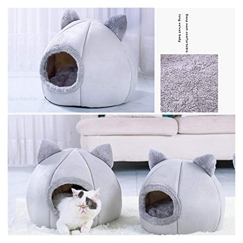 Juan-375 Pet Perro Cat Tent CASA Hoja Hojas DE ORCOR DE Invierno Caliente Caliente Soft SOFTBLE DORMABLE Pantalla DE DORMADOR Cava DE por PUBLICO Cava para EL SUEÑO Mat NESTRY Kennel PERTICAN para