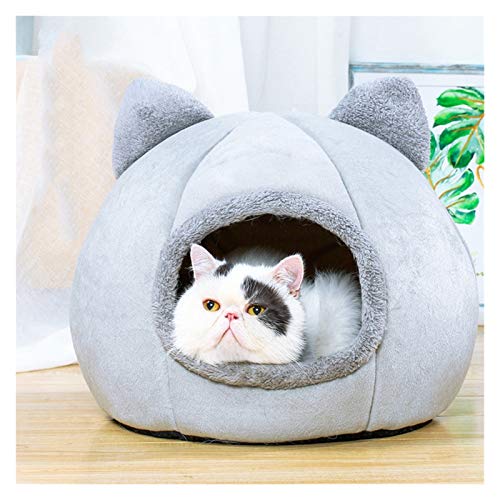 Juan-375 Pet Perro Cat Tent CASA Hoja Hojas DE ORCOR DE Invierno Caliente Caliente Soft SOFTBLE DORMABLE Pantalla DE DORMADOR Cava DE por PUBLICO Cava para EL SUEÑO Mat NESTRY Kennel PERTICAN para