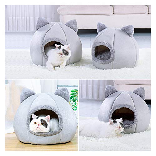 Juan-375 Pet Perro Cat Tent CASA Hoja Hojas DE ORCOR DE Invierno Caliente Caliente Soft SOFTBLE DORMABLE Pantalla DE DORMADOR Cava DE por PUBLICO Cava para EL SUEÑO Mat NESTRY Kennel PERTICAN para